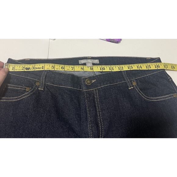 Woman Within Women’s 12W Tall Blue Boot Cut Jeans With Pockets‎ Plus Size EUC - Picture 4 of 10